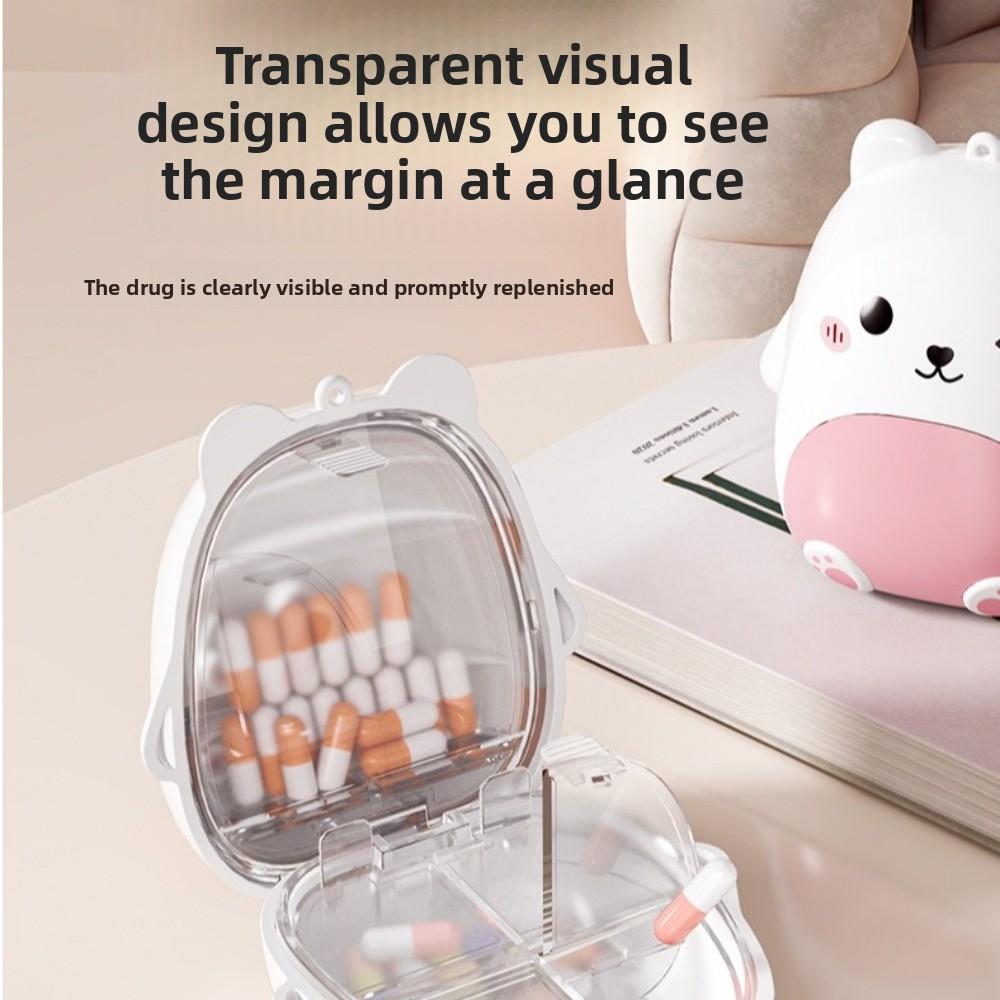 5 Grids Drug Storage Case Moisture Proof Mini Pill Organizer New Medicine Box  for Travel