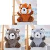 Small Raccoon Plush Toy Car Seat Decor With Pp Cotton Filling For Kids And Gifts