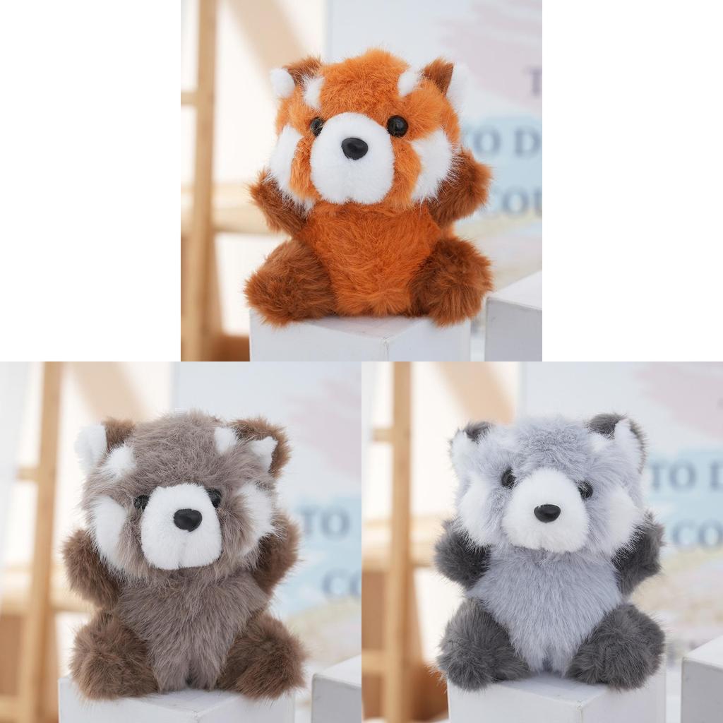 Small Raccoon Plush Toy Car Seat Decor With Pp Cotton Filling For Kids And Gifts