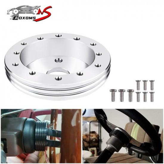 0.5 Steering Wheel Hub Spacer For 6 Hole Wheels to 3 Hole Adapter Aluminum 1/2