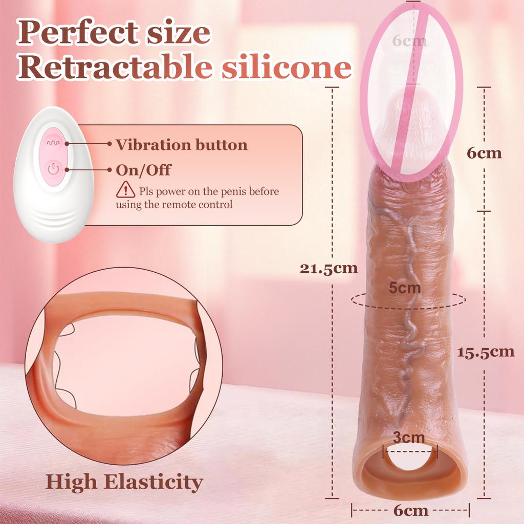 Realistic Penis Enlargement Reusable Penis Sleeve Male penis sleeve sex toys Adult Couples Sex Toy Men Dildo Enhancer