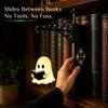 Ghost Bookshelf Lantern 3D Cute Ghost Lamp with Warm LED Night Light Hanging Mini Shelf Reading Lamp for Halloween Decor Cozy Bedroom Gift