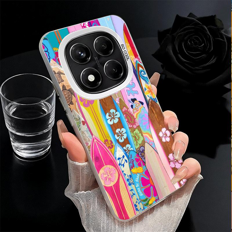 Surfboard Surfing Surf Summer Soft Phone Case for Xiaomi Redmi Note 13 14 15 Pro Plus 12S 12 11S 11 11T 10S 10 Shockproof Cover