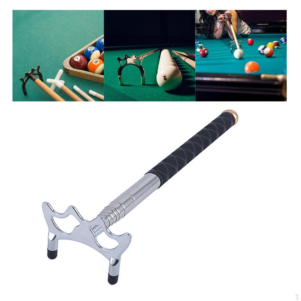 Extendable Billiards Cue Head Length Extends for Pool Table Training