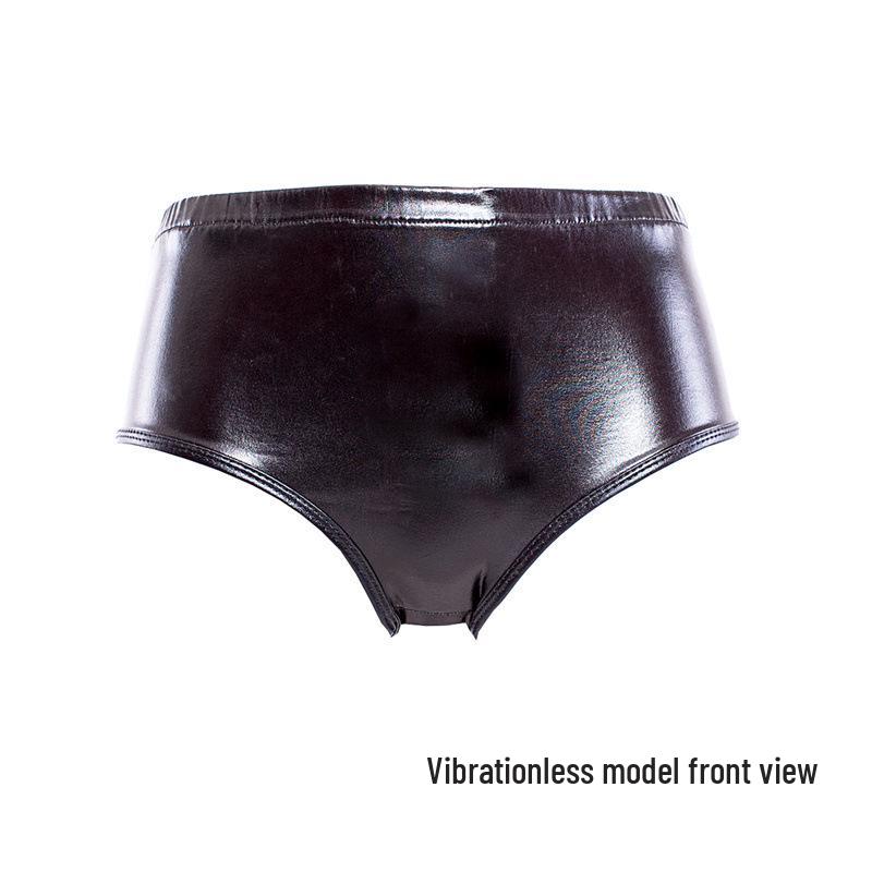 Vibrating Silicone Dildo & Anal Plug Erotic Leather Underwear Set for Men & Women