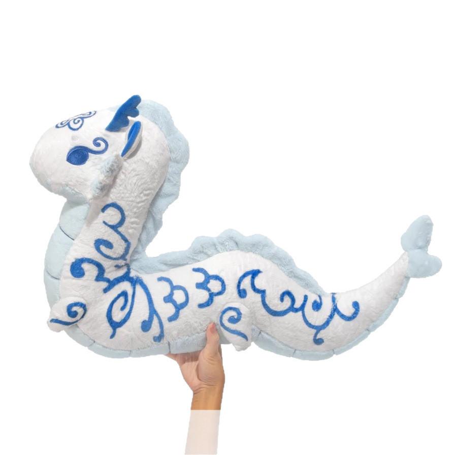 Chinesischer Drache Plüschkissen mit kurzem Kunstpelz Weiches Spielzeug zum Sammeln und als Geschenk
