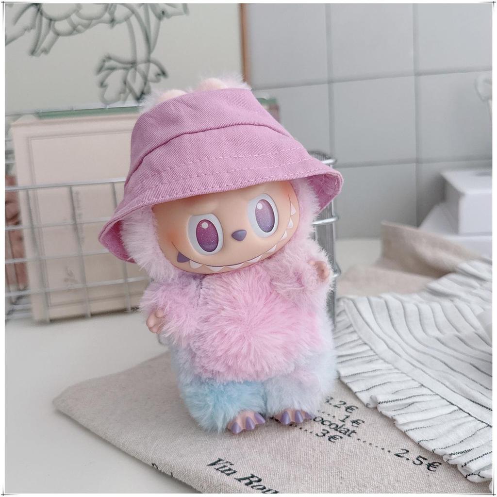 10cm & 17cm Cotton Doll Clothes Replacement Set: Overalls & T-Shirt