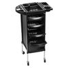 Tattoo Cart Hair Salon Storage Tool Cart, 6-Layer Trolley with 4 Rolling Wheels, Barber for Hairdressing Beauty SPA