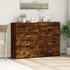 Sideboards 2 Pcs Smoked Oak 60 X 31 X 84 Cm Particleboard