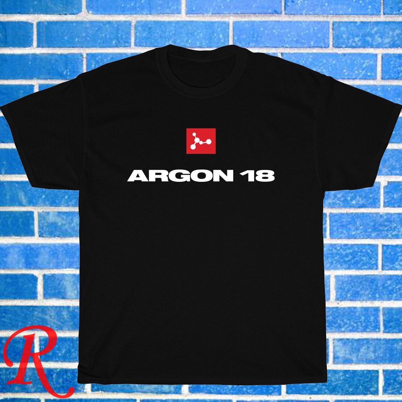 New Argon 18 Bicycle Logo Black Grey Navy Unisex T-Shirt M