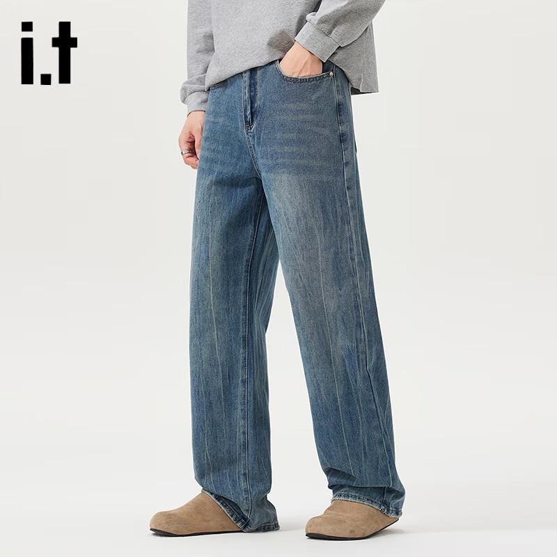 

Izzue Men s Washed Retro Straight-Leg Jeans 2XL