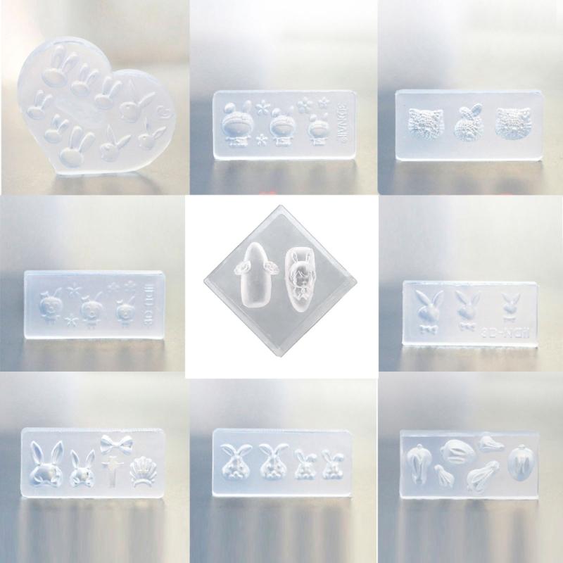 DIY 3D Silicone Nail Art Decortive Design Mold Nail Art Making Tools Mould