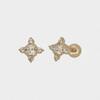 youngglow 14k glass flashing piercing