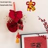 Chinese New Year Artificial Gourd Flower Wreath Decoration for Entrance and Living Room
