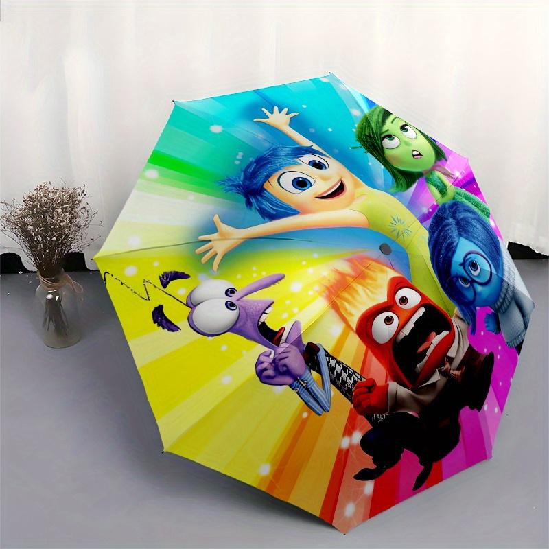 1pc Inside Out Automatic Folding Umbrella: Compact 8 Bone Design Cartoon Outdoor Travel Companion, Business Umbrella, Christmas Valentine's