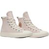 Converse Chuck Taylor All Star Bequeme Anti-Kick Stoßdämpfende High-Top Canvas Schuhe Kinder Sneaker Hellrosa A09263C