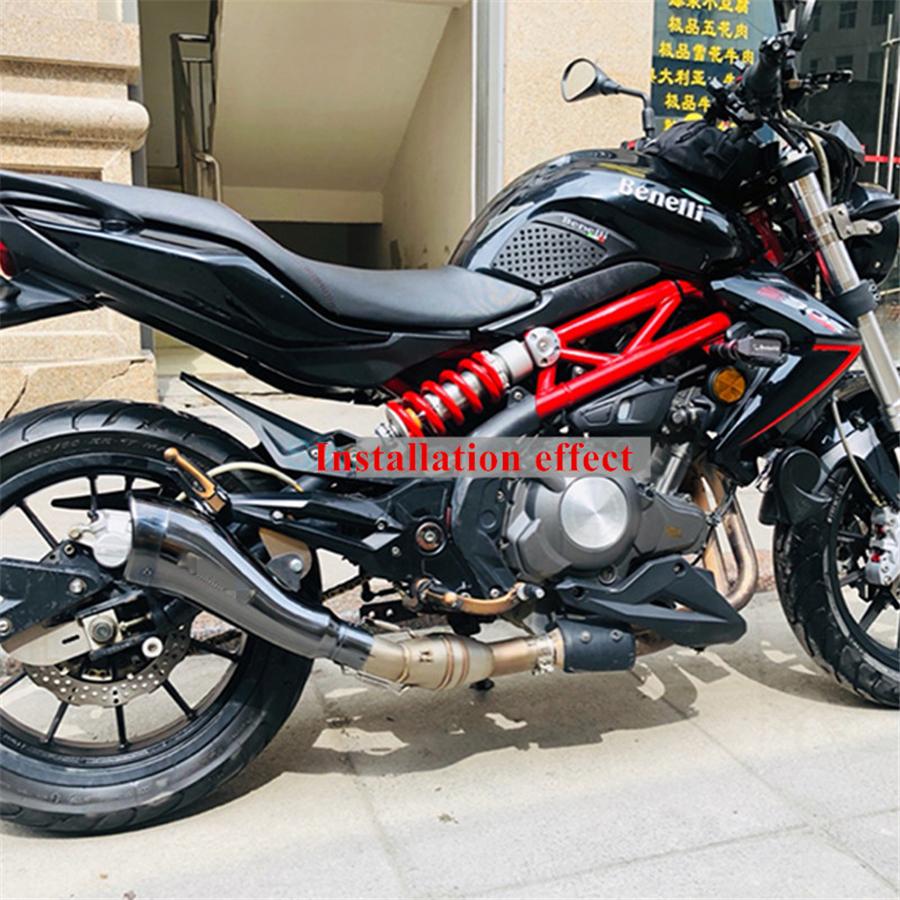 1pcs Exhaust Pipe And Sold With Hardware As Pictures For It Is Universal Muffler Can Be Used For Dirt Bike, Street...