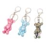 Colorful Cartoon Bear Keychain, Versatile Kids' Gift, Car Key Pendant, Bag Charm Ornament
