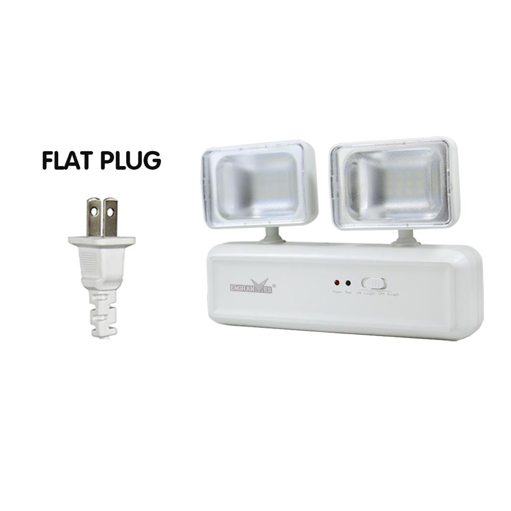 

Emergency Exit Light LED Emergency Lamps Dual Heads Battery Backup Fire Fighting Light for Commercial Building School Hospital