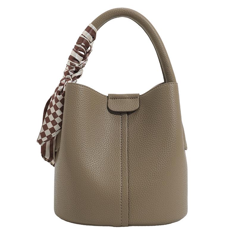 2025 Versatile Women's Fashion Scarf Bucket Handbag & Crossbody Bag