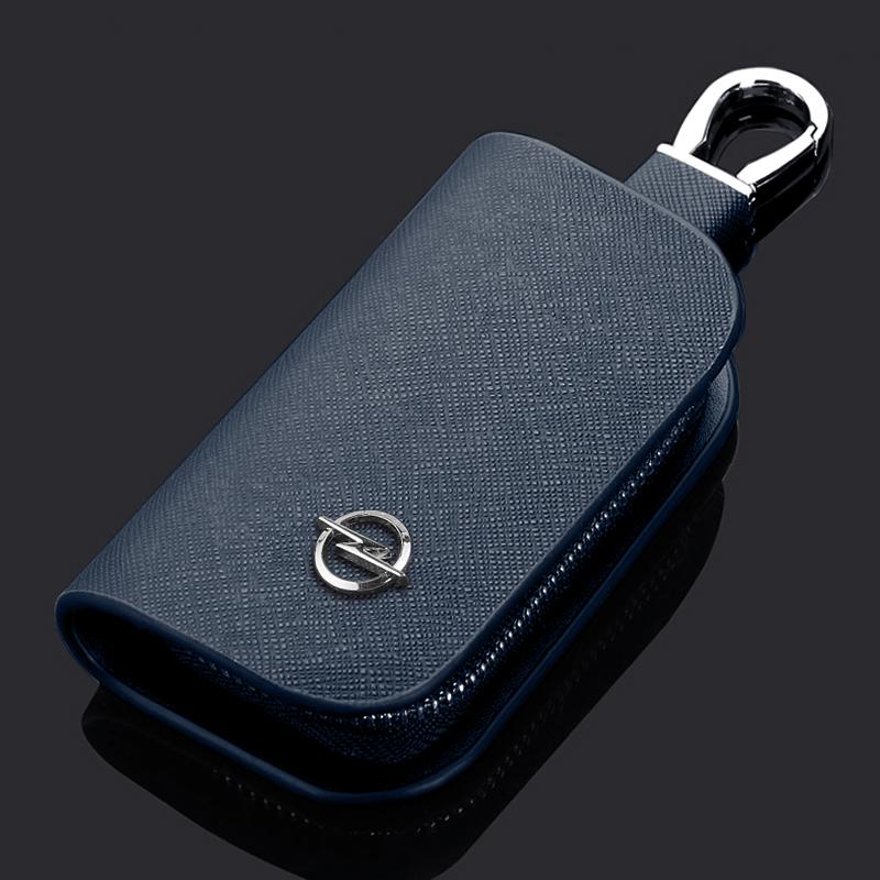 

Portable Car Styling Key Holder Storage Bag Organizer Wallet Decoration For Opel Opc Astra K Vivaro Corsa Zafira Insignia Mokka синій