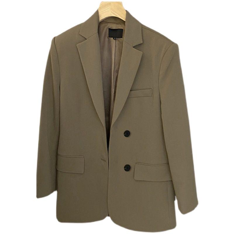 Women's Loose Korean Style Suit Jacket - Spring/Autumn High-End Streetwear Niche Design