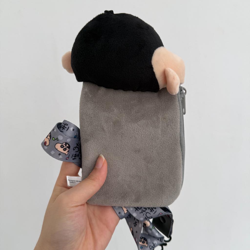 New Crayon Shin-Chan Exhaustion Working Class Person Wearing Neck Badge Purse Change Work Card Keys Office Worker Name Tag Gift