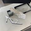 Fashion New Square Toe Thin Heel Sandalias Women Cross Strap Leopard Sandals for Woman Elegant Office Lady Patent Leather Shoes Female