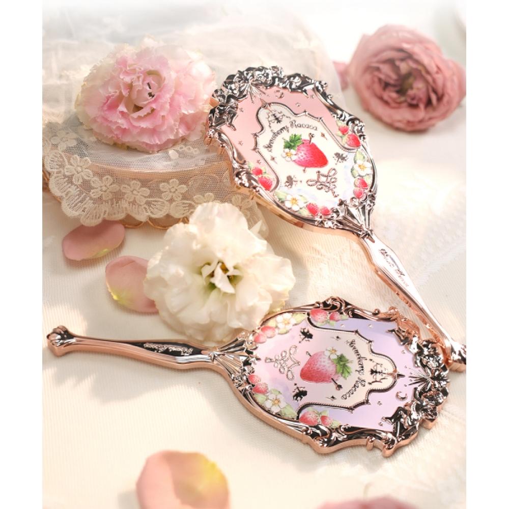 

Дзеркальце для рук серії «Полуничний рококо» від Flowerknows soft pink