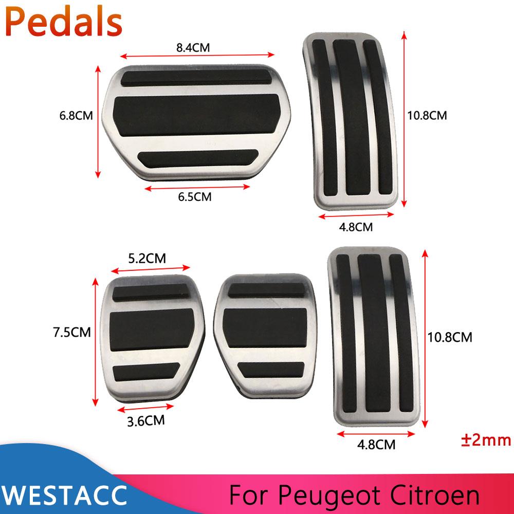 Pedale auto pentru Peugeot 207 301 307 208 2008 308 408 pentru CITROEN C3 C4 pentru DS 3 4 6 DS3 DS4 DS6 Capac pedală de frână pe gaz