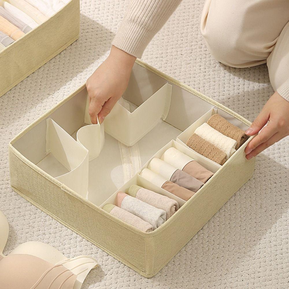 7 Grid Bra Storage Case Dustproof Wardrobe Socks Organizer Durable Closet Underwear Bin  Bedroom