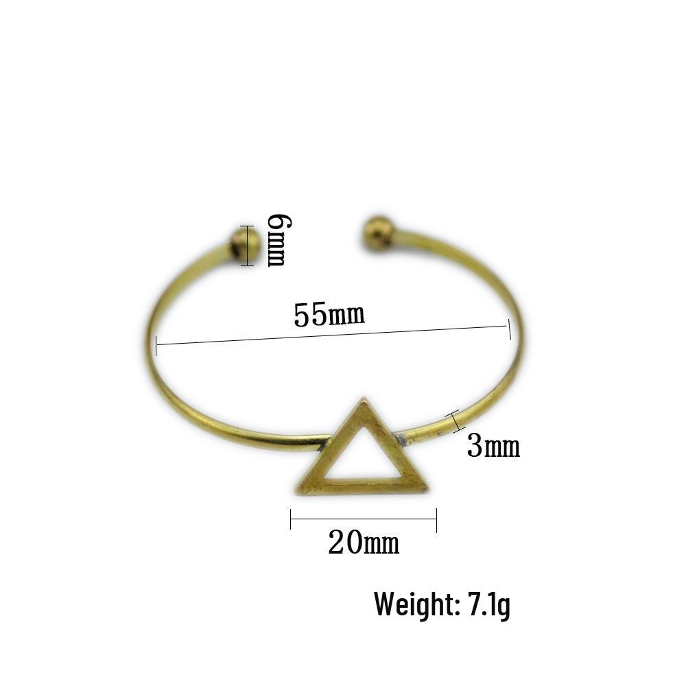 2023 Stylish Geometric Pure Copper Adjustable Bracelet - Korean Fashion Accessory