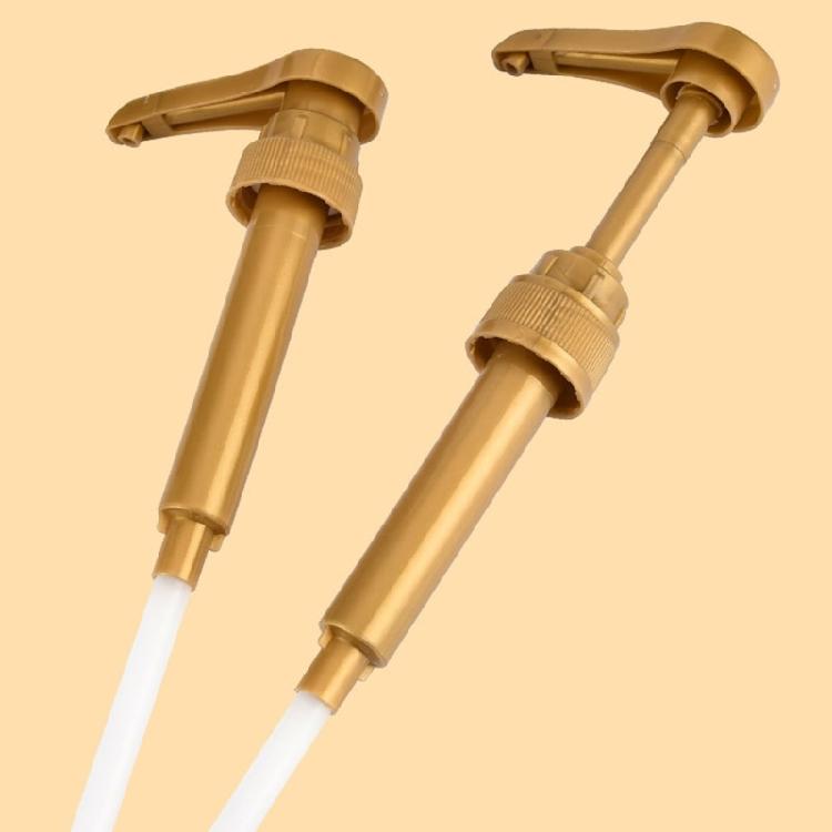 4pcs Pump Dispenser Syrup Bottle Nozzle Pump Durable Kitchen Push-type Pressure