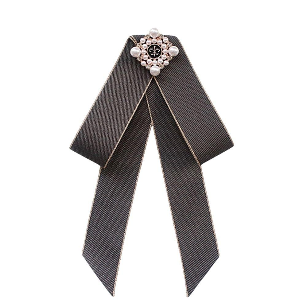 Vintage Style Bow Tie Brooch Collar Flower Ladies Jewelry Vintage Bow Tie  British Girls