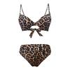 New Women's Bikini Split Print Swimwear Women's Leopard Print Push Up Women's low-waist Swimwear For Female Two Piece Beachwear
