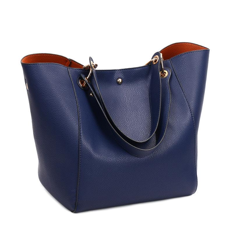 Borsa a Tote Trendy da Donna 2020 a Grande Capacità con Fibbia Magnetica per Mamma e Bambino