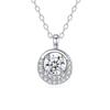 S925 Sterling Silver Moissanite Cross Pendant Clavicle Necklace for Women Luxury Sparkling Fine Jewelry Gift