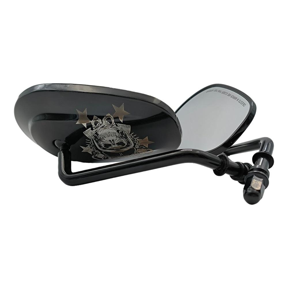 8MM Motorcycle Rear View Side Mirrors For Harley Softail Dyna SPORTSTER XL 883 1200 Touring Road King Street Glide CVO FXDB FXDF