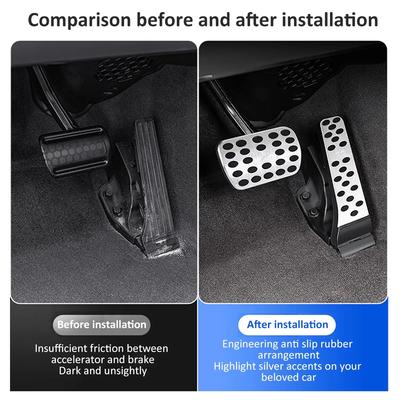 For Nissan Qashqai J12 2025 2025 2025 Stainless Steel Car Foot Pedals Brake Non-slip No Drilling Alloy Covers Parts Accessories