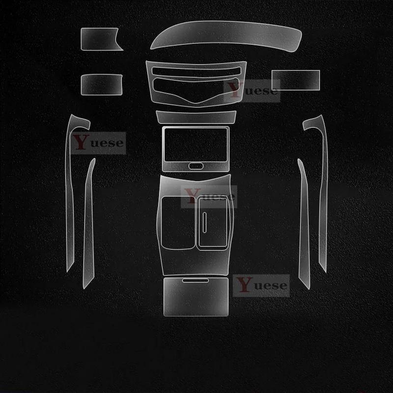 For Infiniti M37V Car Interior Center Console Transparent TPU Protective Film Anti-scratch Sticker