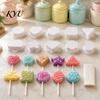 Parent Child Craft Activity Supplies 10PCS Cake Pop Mold Set, Heart/Cloud/Star/Square/Round Shape, PLA Press-forming Baking Diy Dessert Press