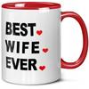 Valentinstags-Tasse für die Ehefrau Geschenk The Office Ehefrau Kultig Rot