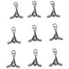 100pcs Bracelet Alloy Ball Ice Hockey Silver Sports Hockey Stick Jewelry Making
