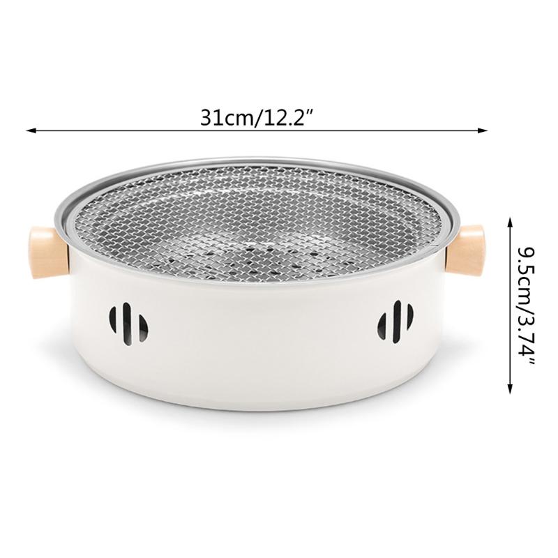 Multi Functional Portable BBQ Stove Food Charcoal Barbecue Grill for Outdoor Camping Trips Coal Burners Barbecue Tool