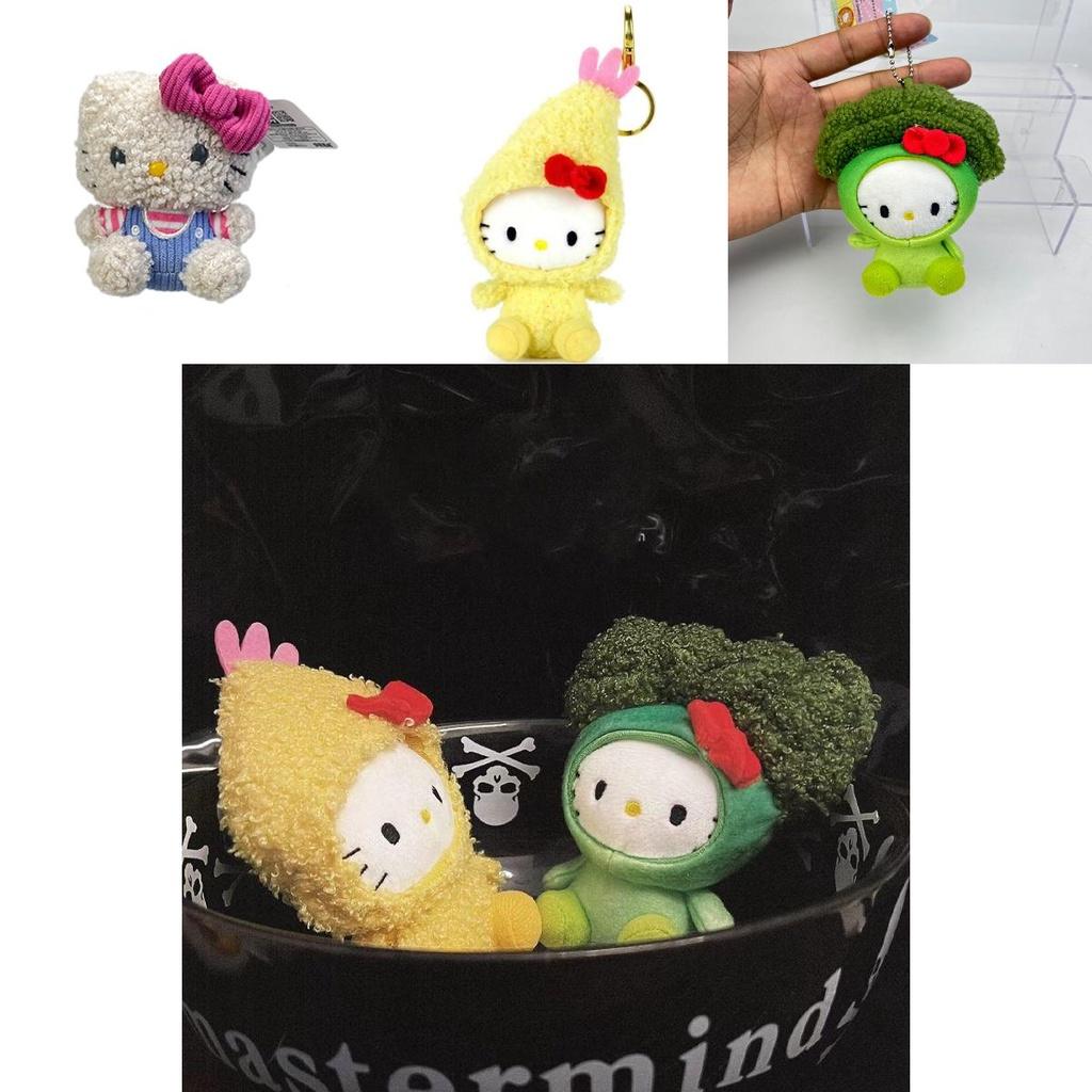Hellokitty Shrimp Plush Toy Backpack Pendant Cute And Fluffy Kitty Design