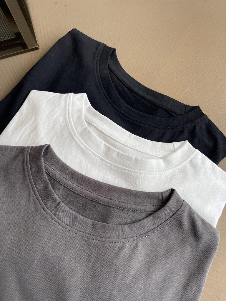 Camiseta de Manga Larga Unisex con Estampado de Letras Suelta de Cuello Redondo ALO Original Primavera 2026 - Hilo Doble de 300g