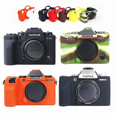 Fujifilm X-S10 XS10 X-T200 X-T100 XT200 X-T30 XT30 X-A7 XA7 X-T20 X-T10 XT100 için Silikon Kılıf Kamera Çantası
