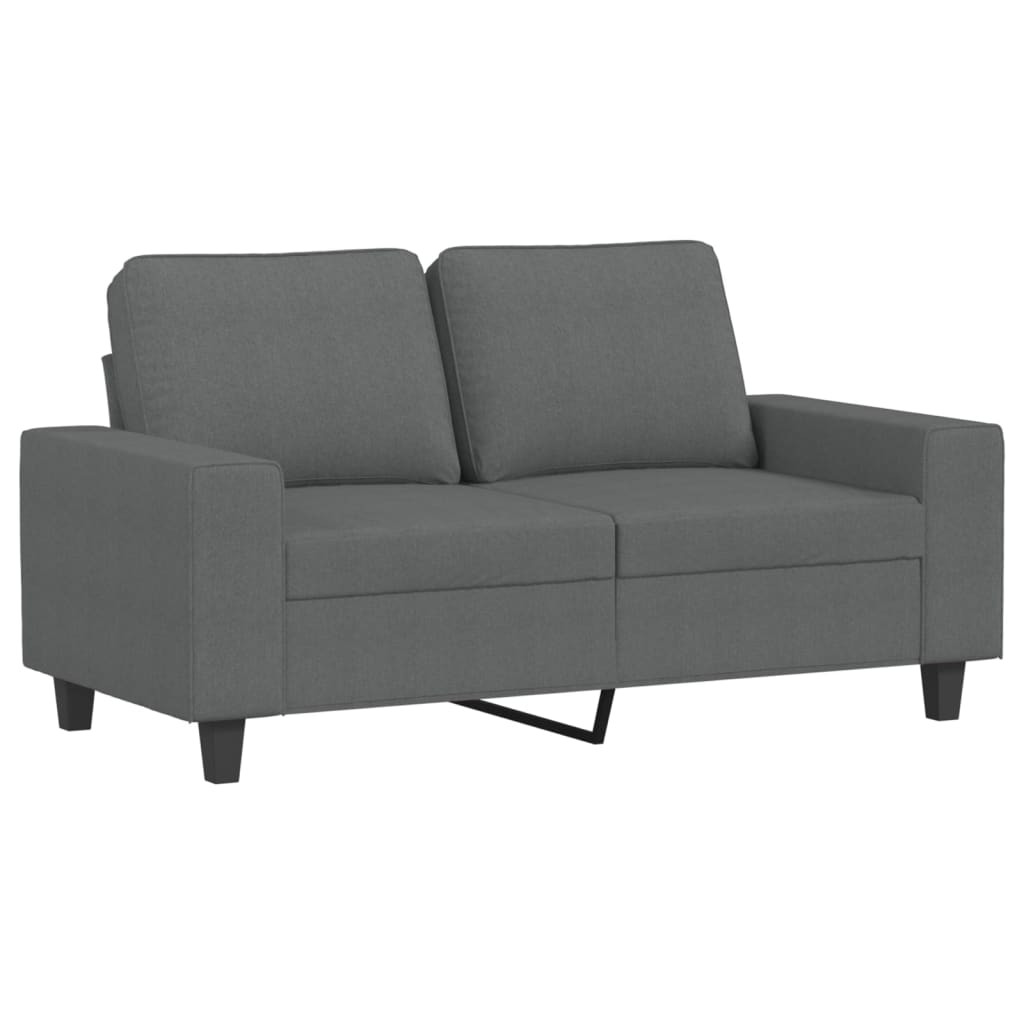 Vidaxl 2-Seater Sofa, Dark Grey, 120 Cm, Upholstered In Fabric