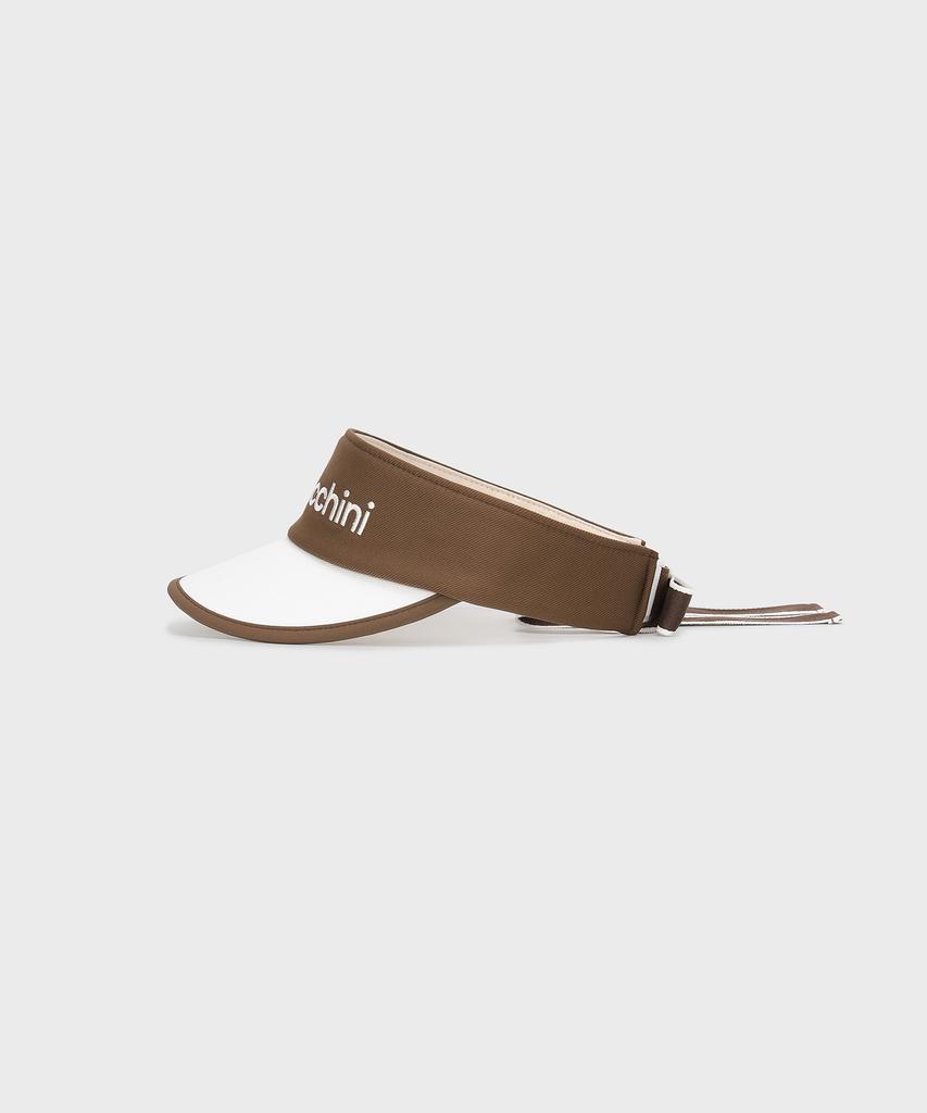 SERGIO TACCHINI W Ribbon Point Sun Visor (Brown)