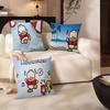 A-ahiruno P-pekkle Cartoon Stitch Lucky Dragon Pillow Cover Sofa Cushion Cover Home Room Decoration Children Gift
